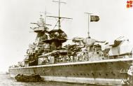 Asisbiz Admiral Graf Spee after battle of the River Plate anchored off Montevideo Uruguay mid Dec 1939 NH59656